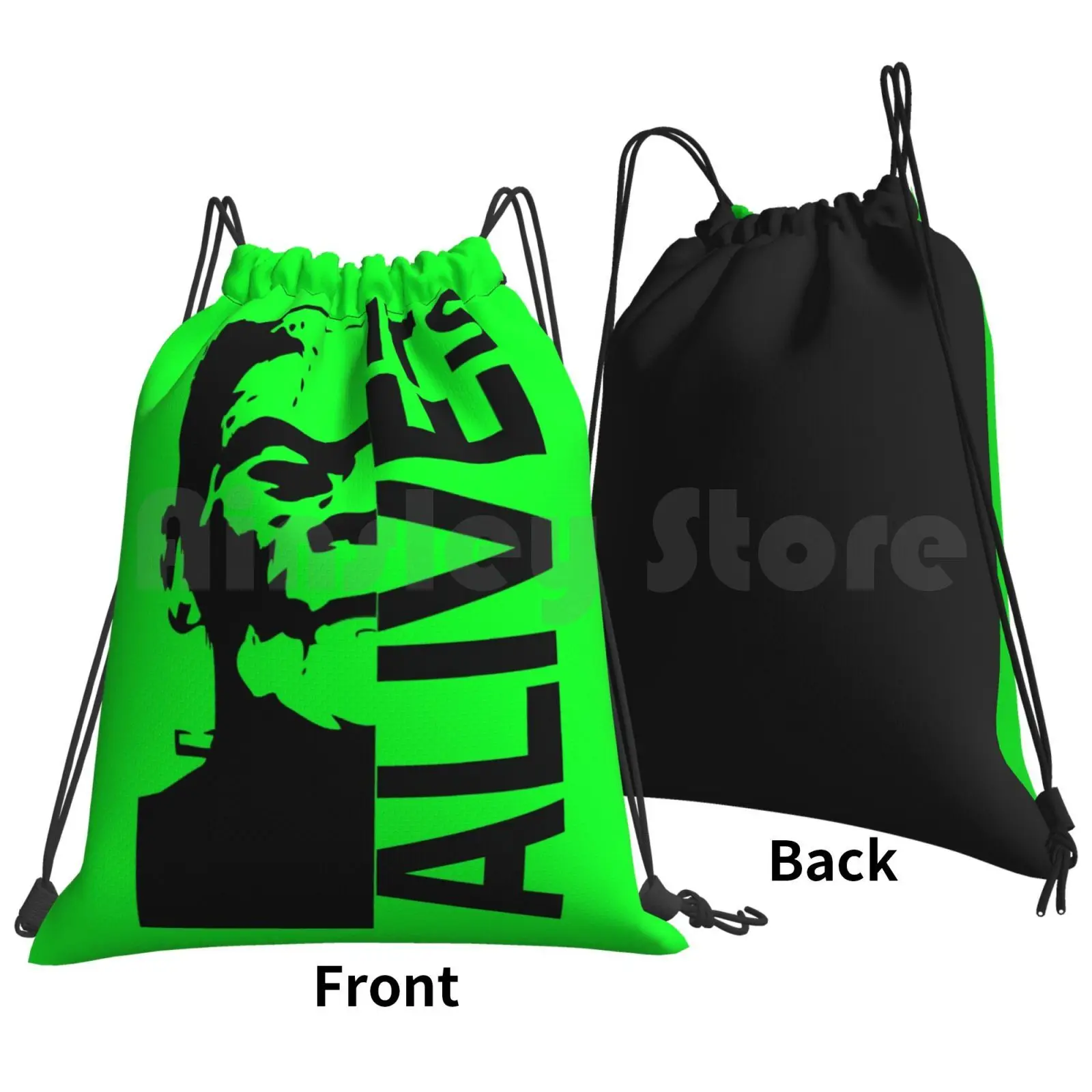 Franky Backpack Drawstring Bags Gym Bag Waterproof Horror Movies Horror Classic Frankenstein Franky Monster