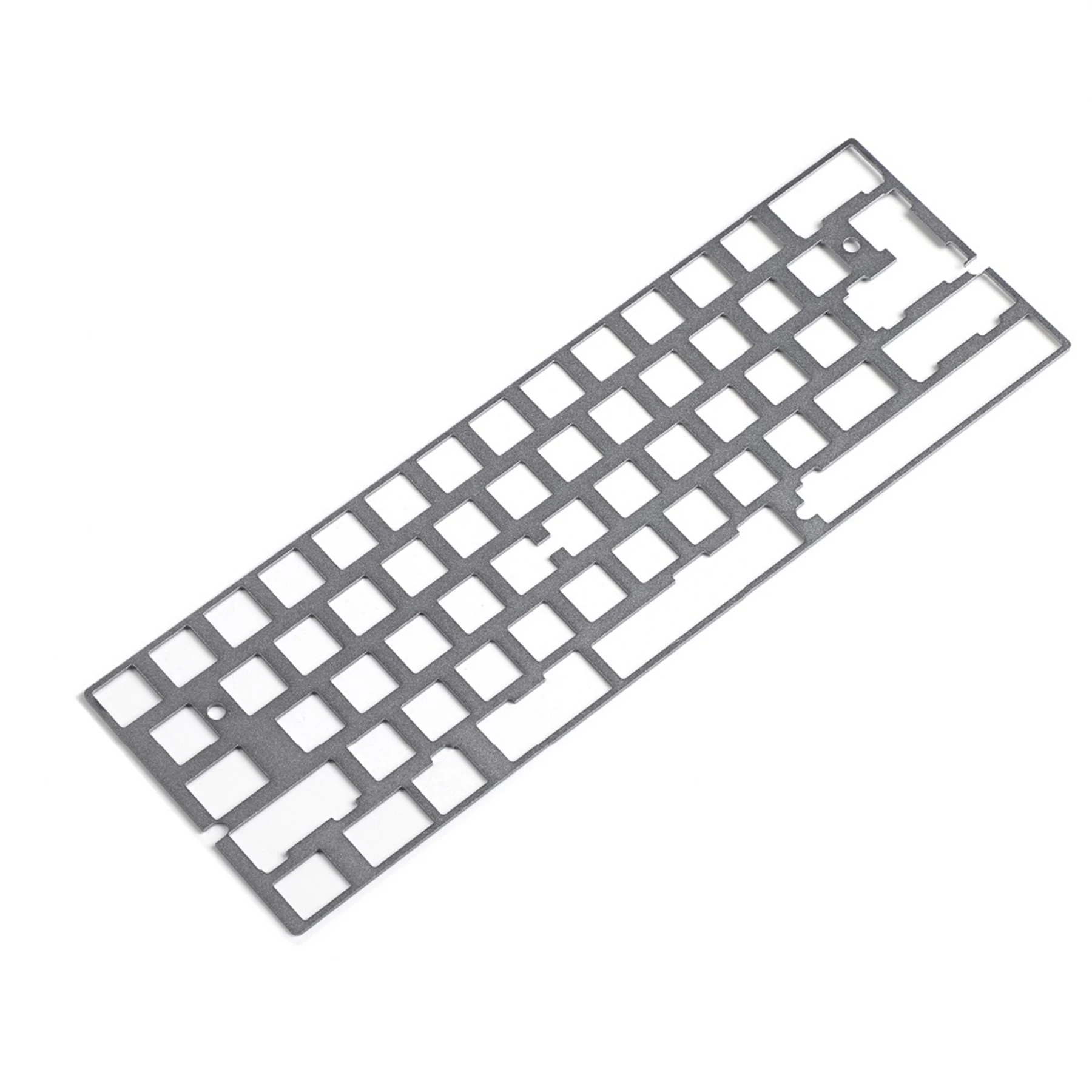 60% 61 64 diseño Alu Steel 2U 2.25U Placa de cambio para QMK GH60 DZ60 XD64 BM60 Bface Teclado mecánico YMD64 teclado para juegos