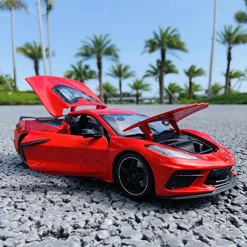 Maisto 1:18 2020 Chevrolet Corvette C8 Simulated Sports Car Alloy Retro Car Model Classic Car Model Car Decoration Collection