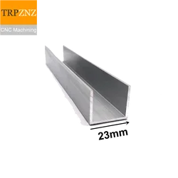 U-shape  Aluminum, Outer width 23mm, length 50cm,aluminum alloy glass covered edge strip