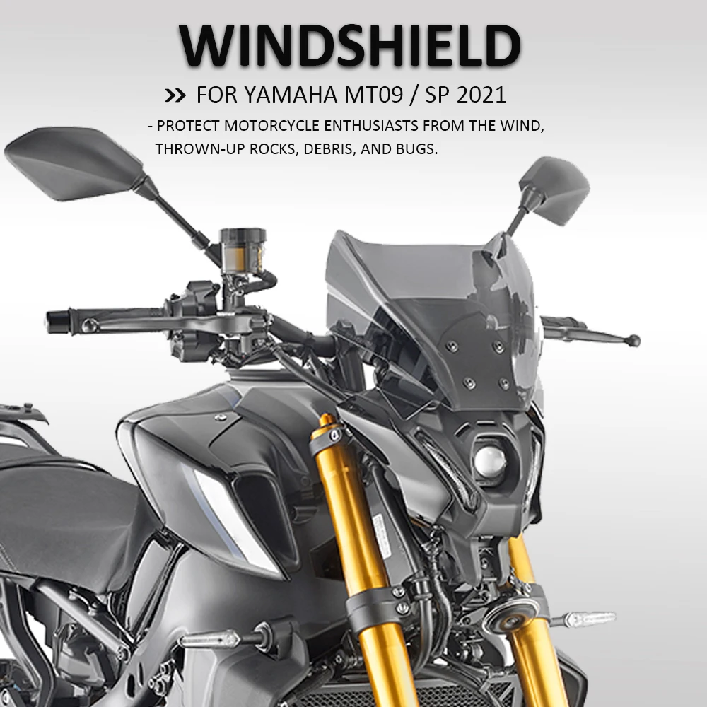 MT09 / SP 2021 Windscreen For Givi Windshield For Yamaha MT-09 MT 09 Wind Shield Screen Protector Parts Motorcycle Accessories - Image 6