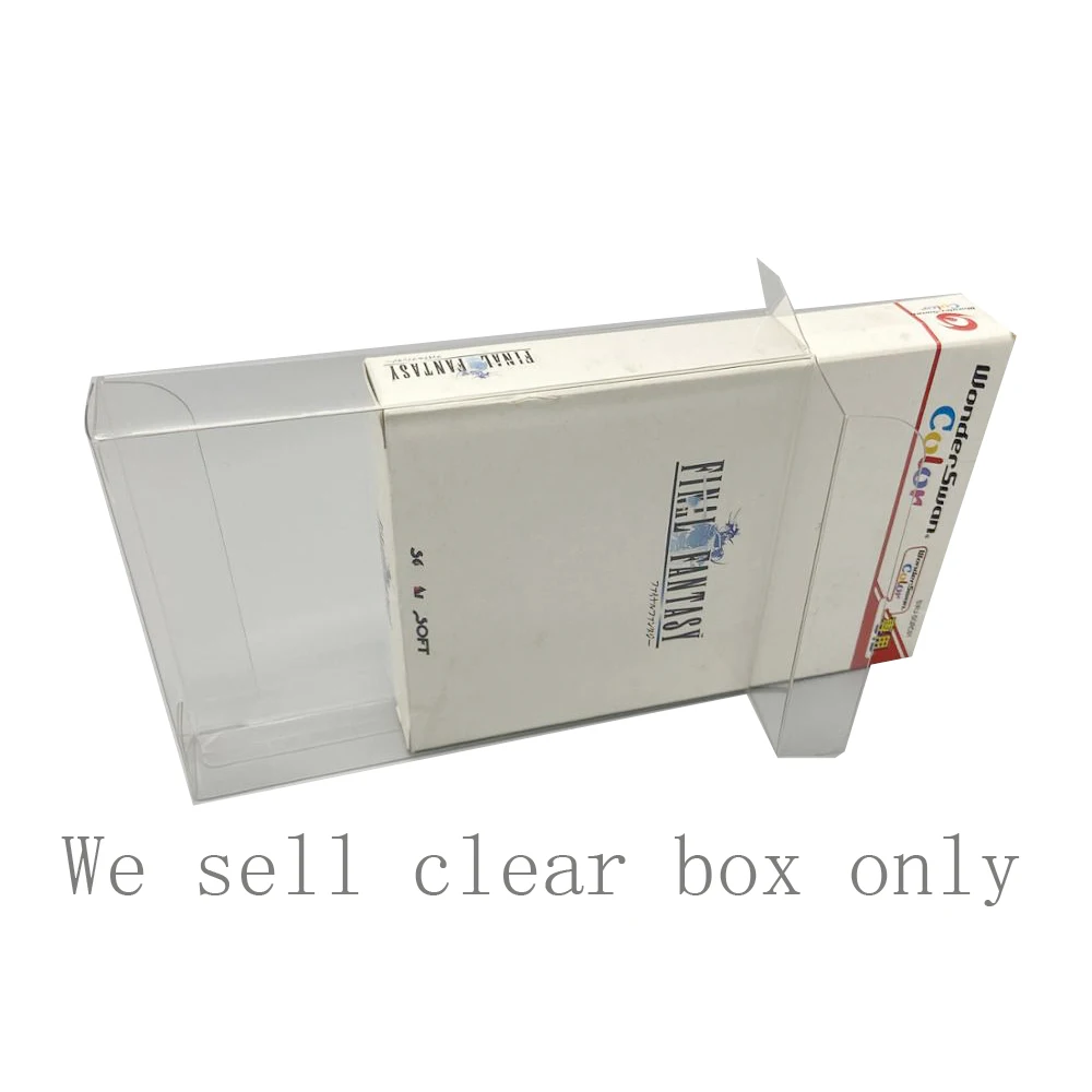 

100pcs Plastic Protecive box cover For SWC game card storage display box