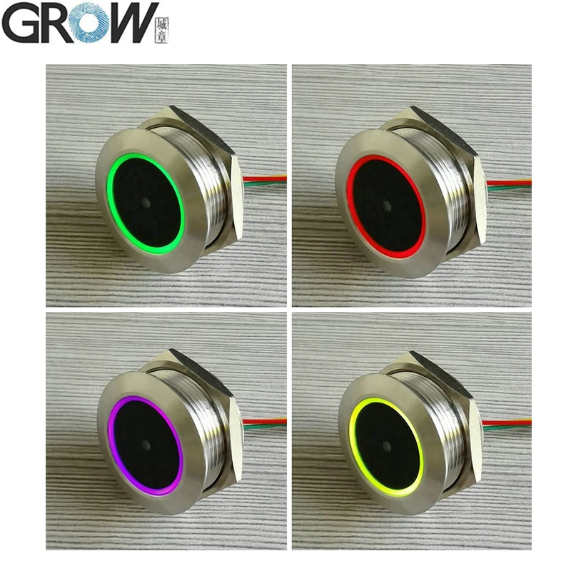 GROW GM60 Stainless Steel LED Control Ring Indicator Light UART Interface 1D/2D Bar Code QR Code Barcode Reader Module