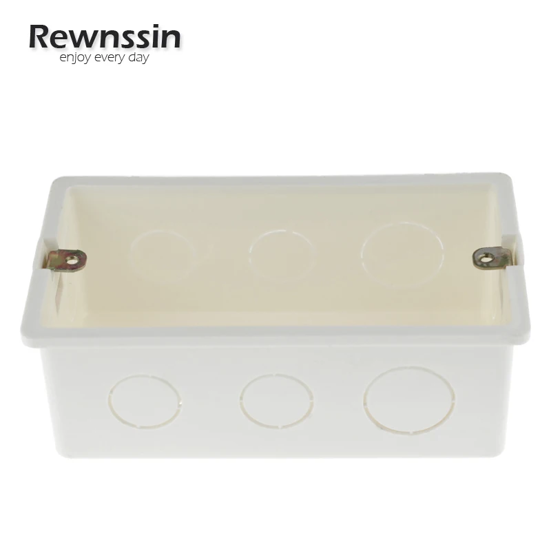 Concealed Wall Mounting Box High Quality Plastic Box 146mm*86mm White Plastic Inner Box For 146 Type Power Switch And Socket