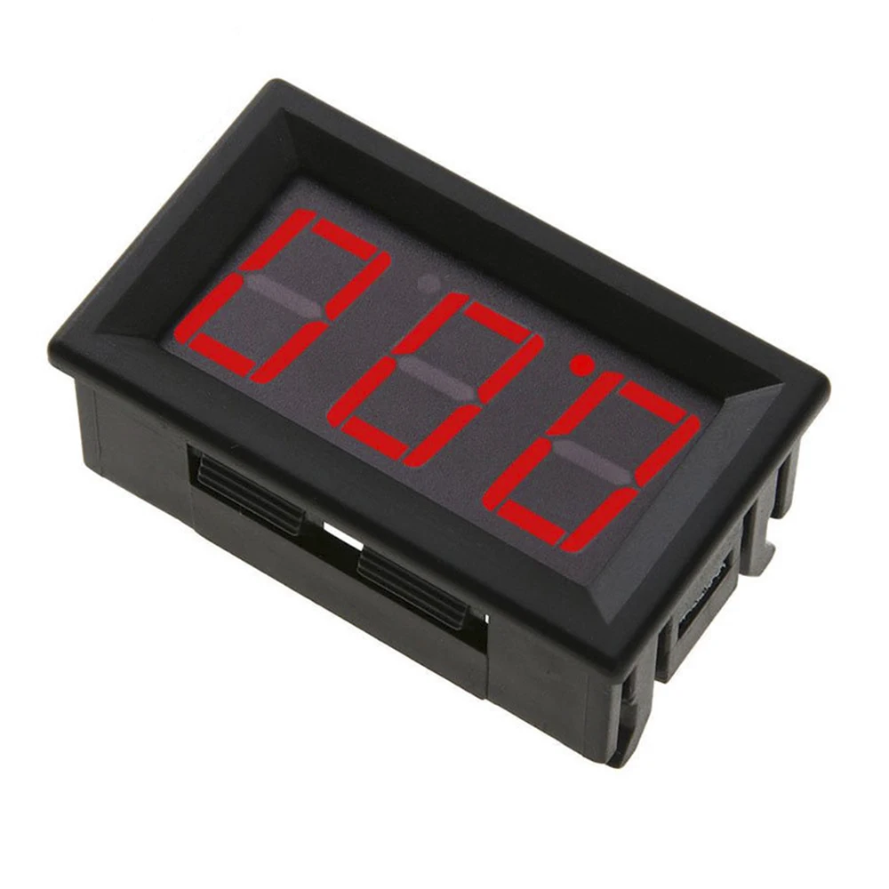 0.56 Inch DC 0-100V Digital Voltmeter Red/Blue/Green LED Display Car Motorcycle Voltage Tester Automotive Vehicle Volt Meter