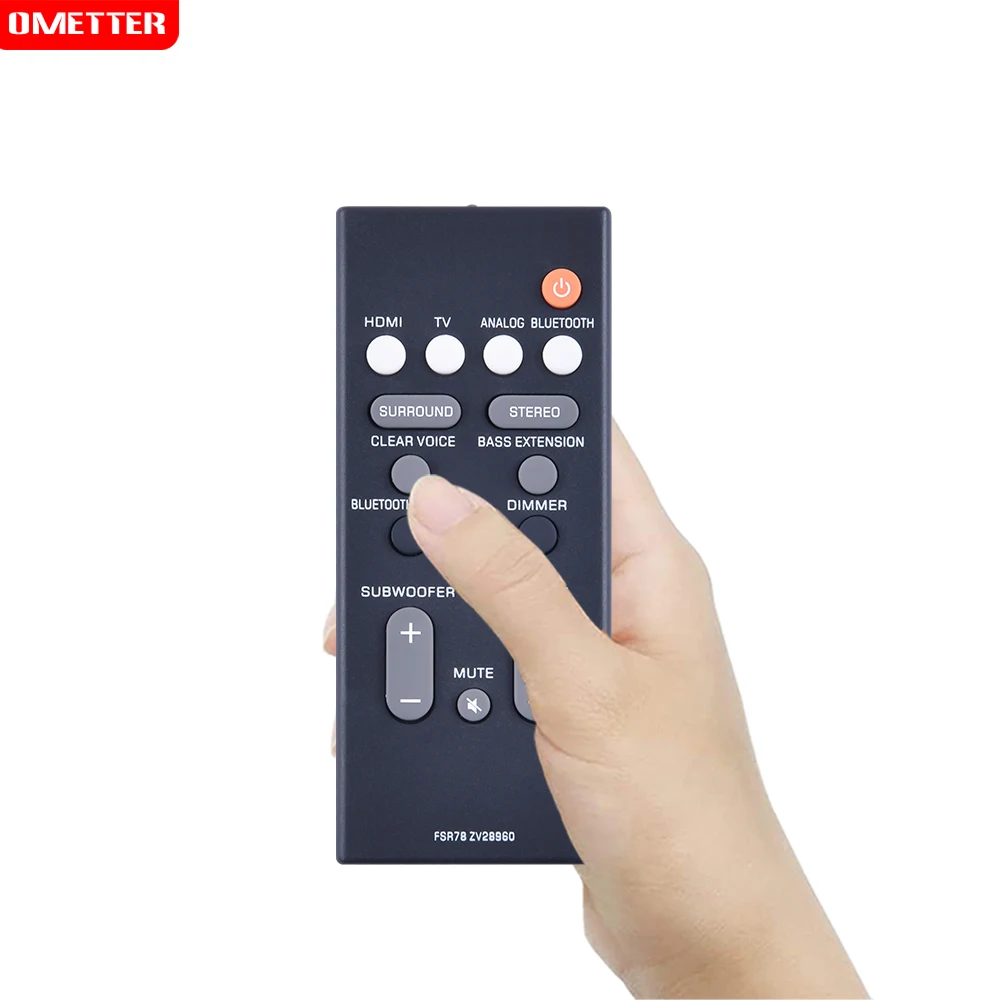 야마하 YAS 106 207 107 ATS 1060 1070 사운드바 시스템, 오디오 스피커 스마트 컨트롤러, 원격 제어 교체, FSR78 ZV28960