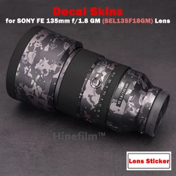 FE135 F1.8 G Master / 135 1.8GM Lens Premium Decal Skin for SONY FE 135mm f/1.8 GM E-Mount Lens Protector Cover Film Sticker