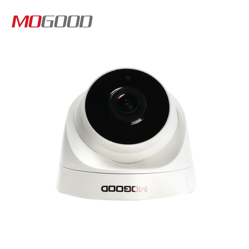 Mogood grande-ângulo 4mp ip dome câmera plug-play com hikvision nvr embutido microfone suporte hikvision protocolo poe ir