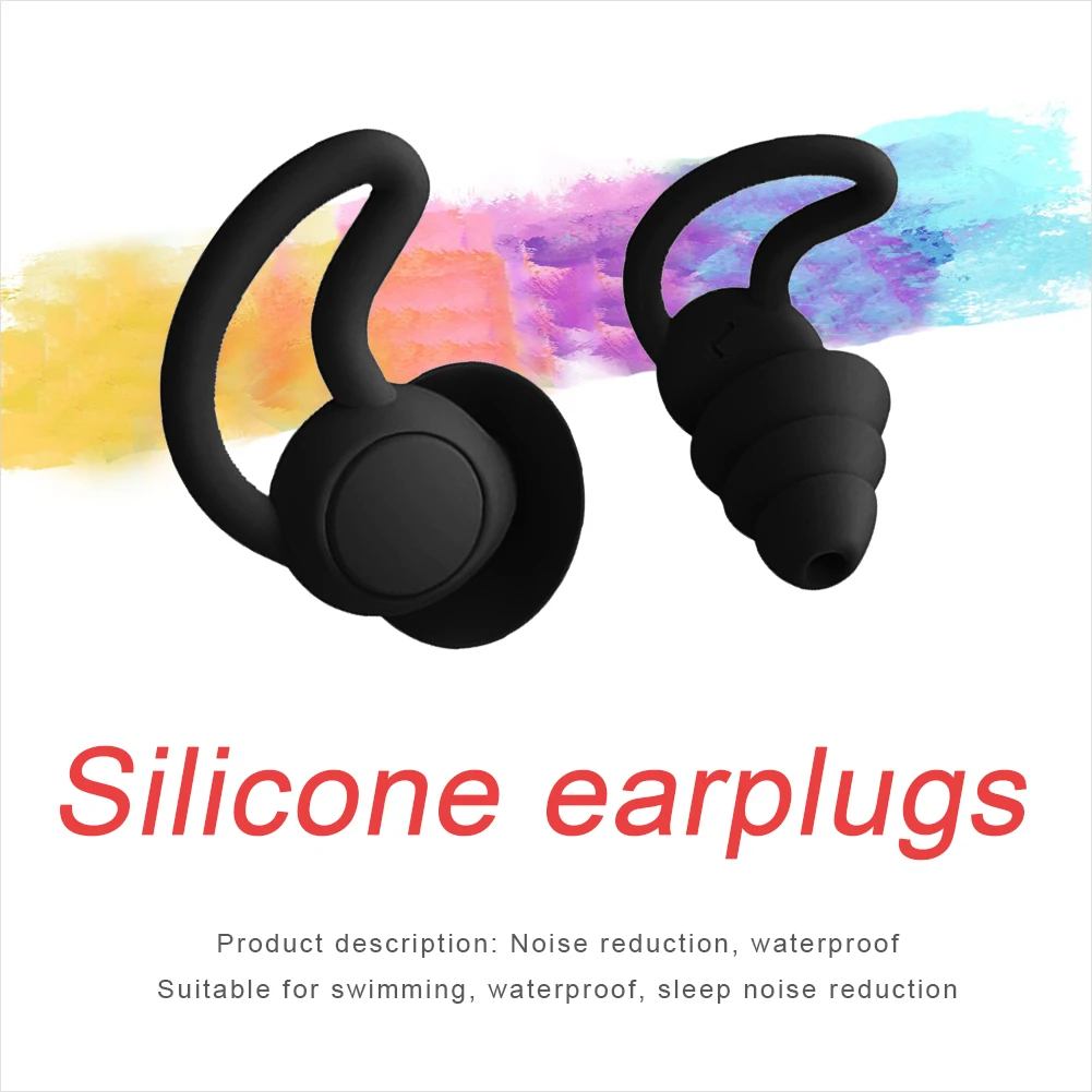 Waterproof Underwater Earphones Student Sleep Silicone Earplugs Noise Reduction Swimming Equipment Pool Accessories