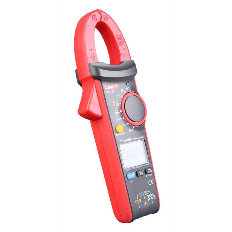 UNI-T UT216C UT216A Digital Clamp Meter AC DC Current Measurement RMS Frequency Capacitance Temperature&NCV Tester Multimeter