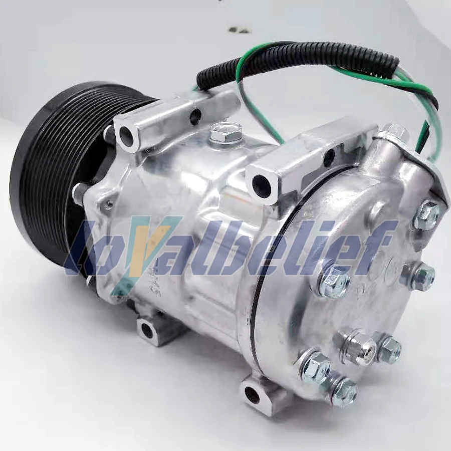 Auto Air Conditioner Compressor 24V 12pk For Car Caterpillar 320D2 538GF 558LL 320D2FMGF SD7H15-6095 SD7H156095 3729295 372-9295