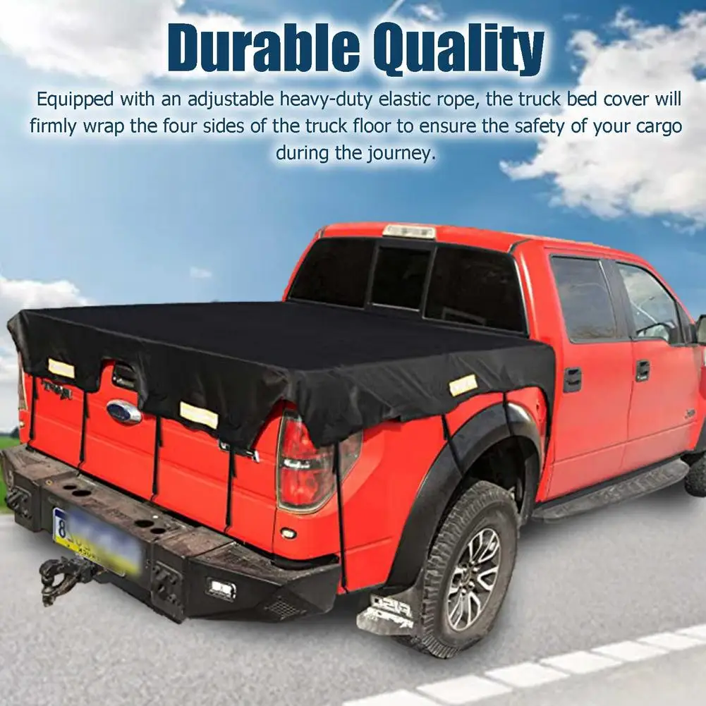 Universal Waterproof Truck Tail Cover Dustproof Pickup Canvas Canopy Windproof Awning Bed Cloth Cover Tent For Car Accessories