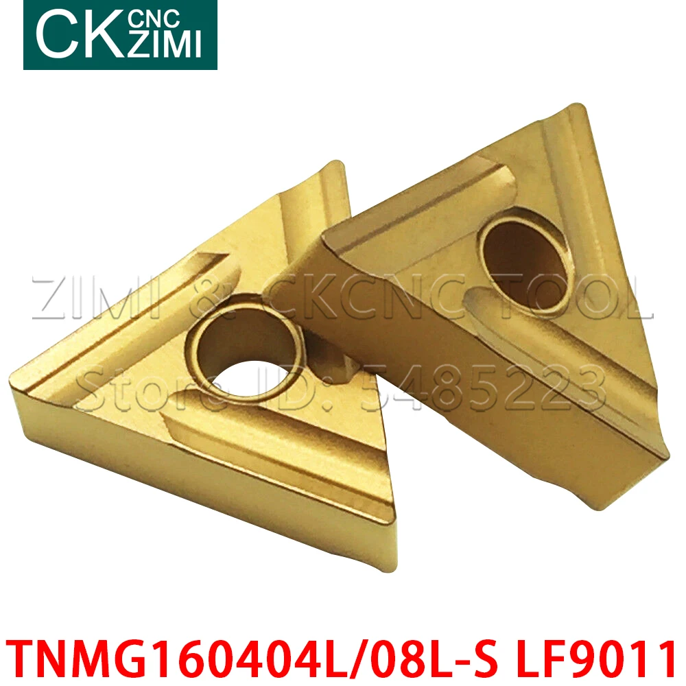 10 قطعة TNMG160404L-S LF9011 TNMG160408L-S LF9011 أدوات كربيد تحول إدراج CNC مخرطة الخشب تحول أدوات شفرة TNMG للصلب