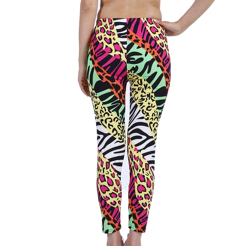 CHSDCSI-MALLAS DE ENTRENAMIENTO Punk Rock para mujer, Leggings sexys de leopardo, pantalones de Fitness con realce, elásticos