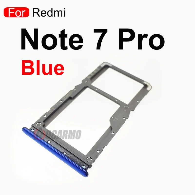 For Xiaomi Redmi Note 7 Pro 7Pro SIM Card Tray Slot Holder Adapter Socket Replacement Parts