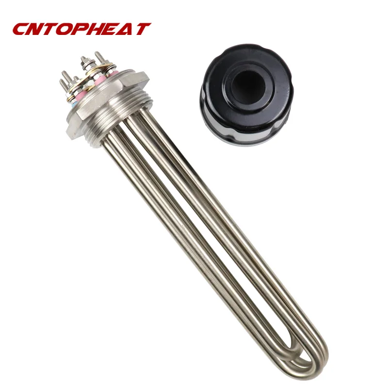 DN50 2 "BSP трубчатый нагреватель трубы из нержавеющей стали водонагреватель погружной водонагреватель Нагревательный элемент