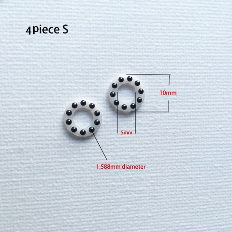 4pieces Knife Bearing washer Part Knife Ceramic white ball bearing Fastening opening tools