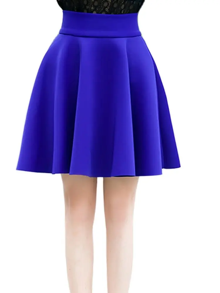 XS-5XL Sexy Skirt Women Solid Thick Tutu Skirts High Waist Flared Super Mini Skater Super Short Skirt 0804-30