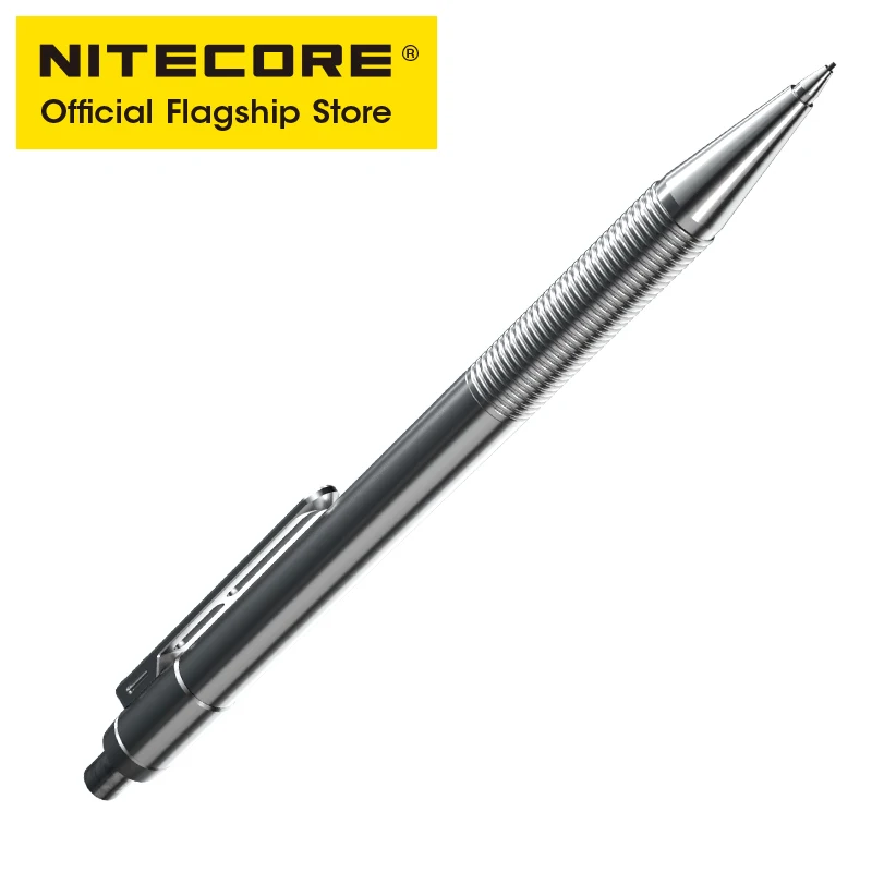 NITECORE NTP40 CNC Titanium Alloy Mechanical Pencil Cartooning Sketching Writing Drawing Self-defense EDC 0.5mm Refill Pencil