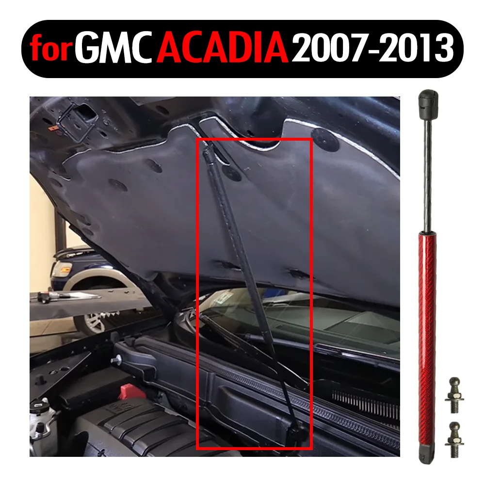 1 Fits for 2007-2013 GMC Acadia 24.76 inches  Front Hood 6153 Gas Spring Lift Supports Struts Prop Rod Arm Shocks Damper