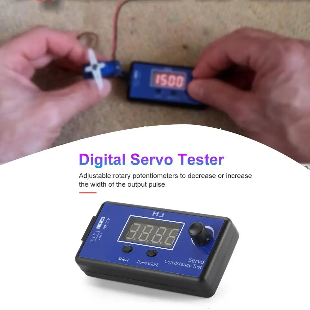 

Digital ESC Tester Servo Tester for RC Airplane Car Helicopter JX KST Futaba SG90 MG90S Servo Measurement