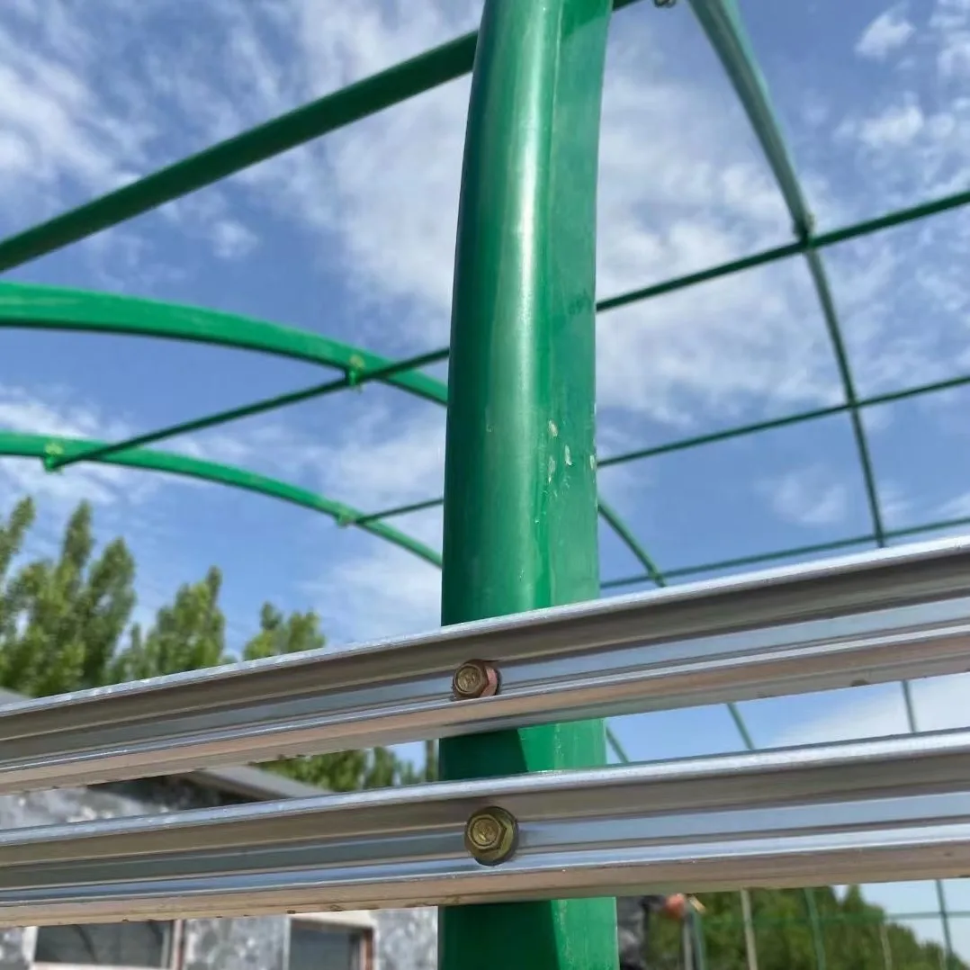 A New Type Of Super Strong Plastic Clad Steel Frame Greenhouse