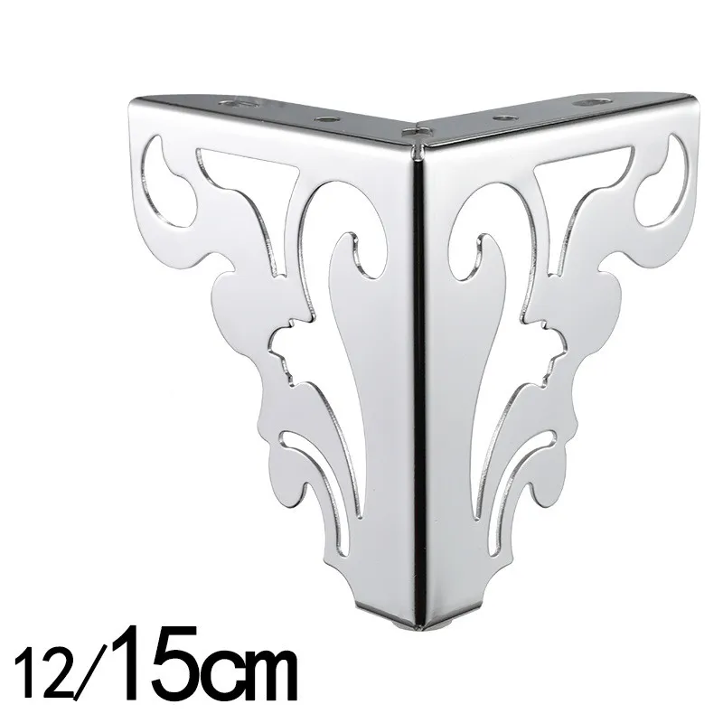 4 Kim Loại Chân Bàn Vàng Ghế Sofa Chân Vít Rỗng Hoa Văn Cho Bàn Đồ Chân Giường Nâng Đồ Nội Thất phần Cứng