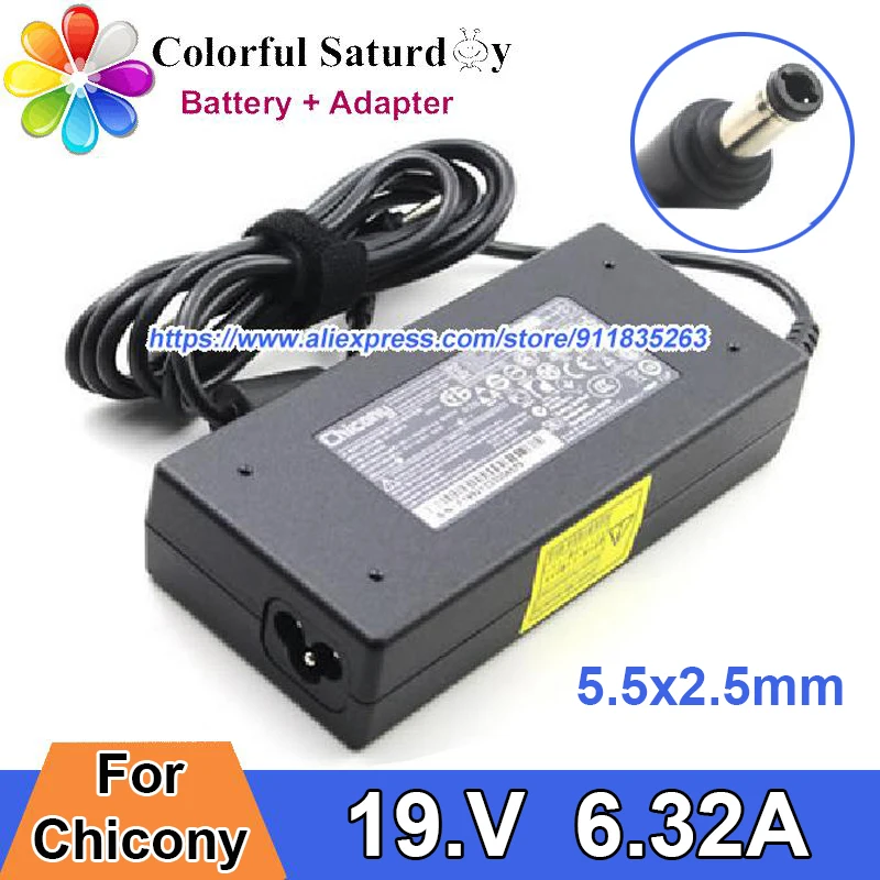 

CHICONY A15-120P1A Power Adapter 19V 6.32A For ASUS ROG STRIX GL553VW-DH71 G74SX G51J M580V N76VM GL551 G55VW GL753VD GL553VD