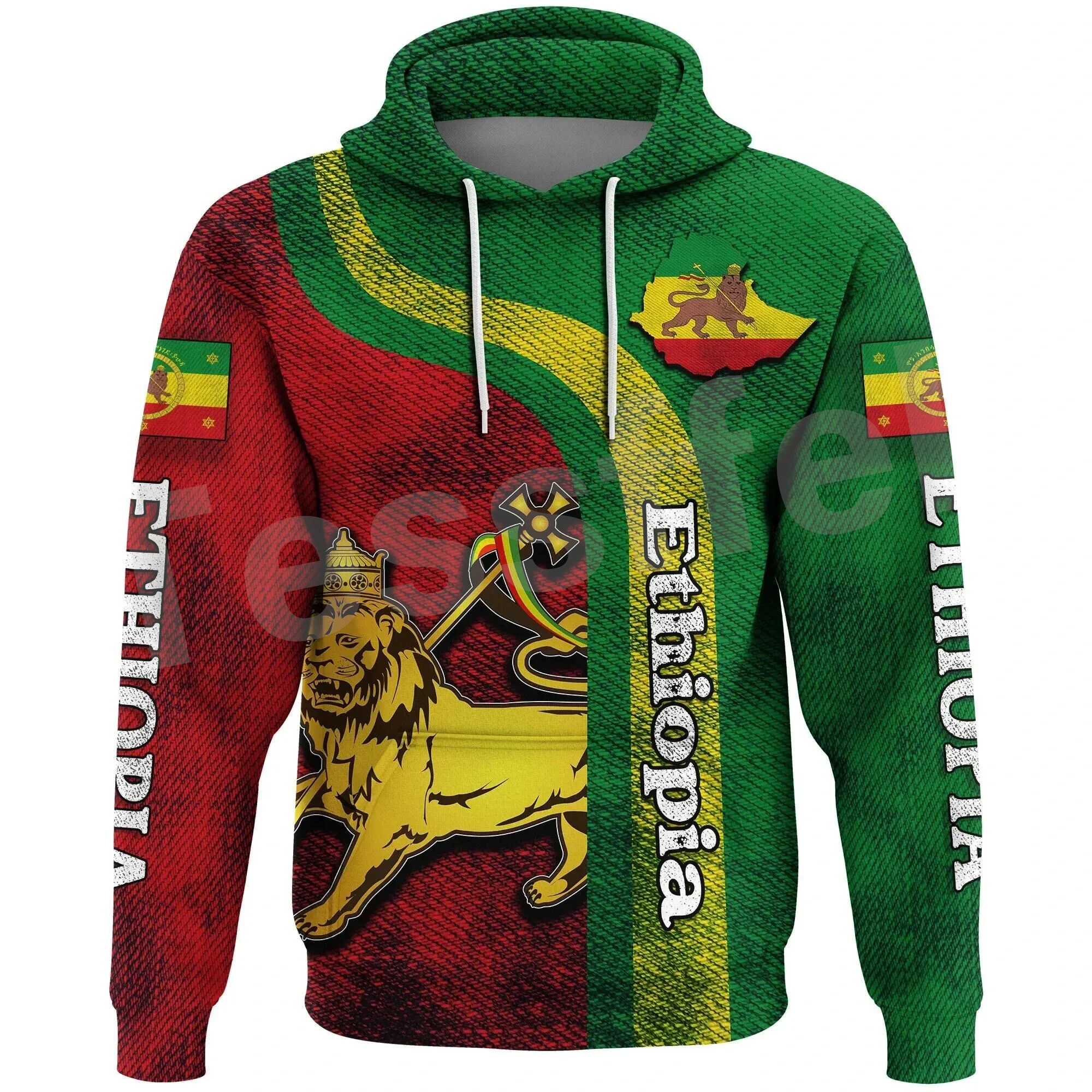 

Tessffel Newest Ethiopia County Flag Africa Native Tribe Lion Long Sleeves Tracksuit 3DPrint Men/Women Harajuku Funny Hoodies 21