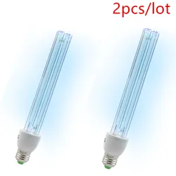 2PCS UV Ozone Quartz Lamps 20W Ultraviolet Germicidal Lights Lamp for Home E27 Ultraviolets Terilization Lamp Medical Sterilizat