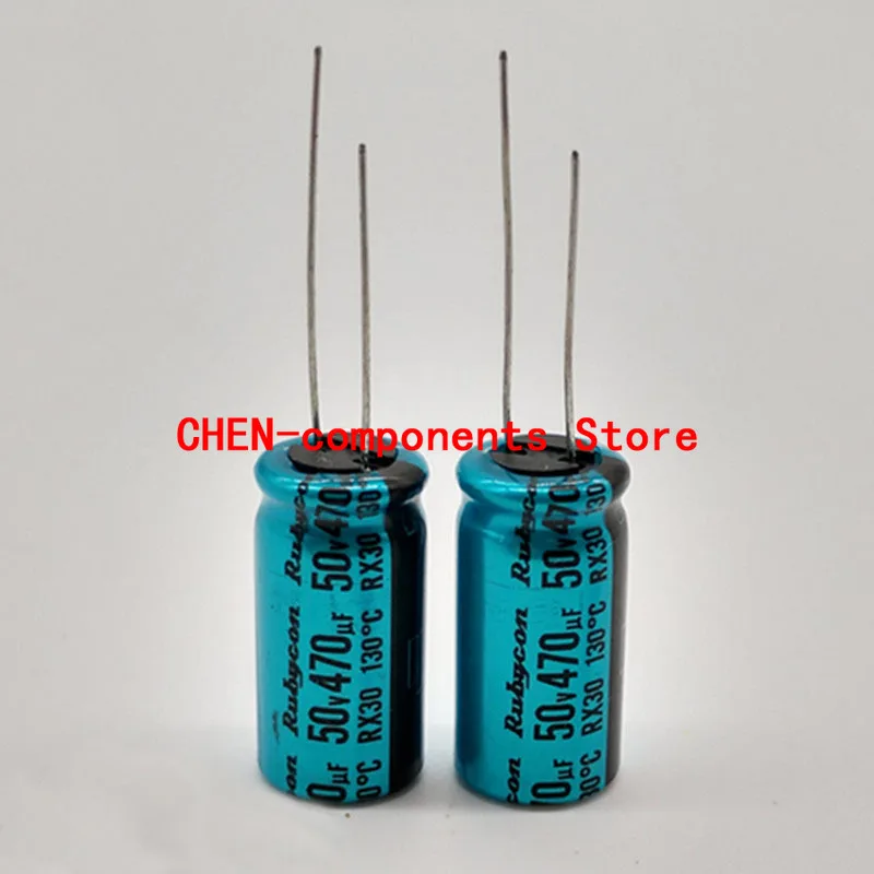 

10PCS Original RUBYCON RX30 50V470UF P5MM 12.5X25MM Aluminum electrolytic capacitors 470uF/50v 130 degrees 470UF 50V