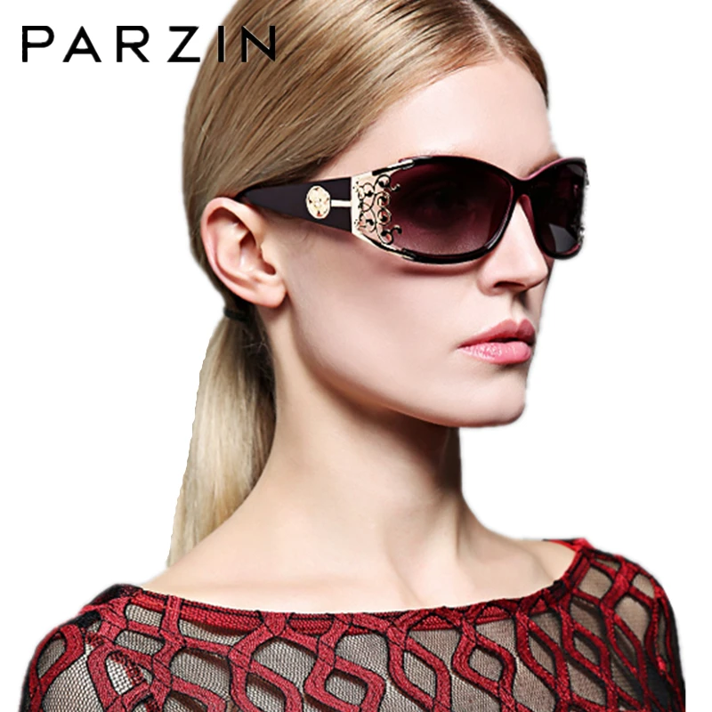 PARZIN Luxury Sunglasses Women Brand Designer Vintage Polarized Ladies Sun Glasses Hollow Lace Female Driving Goggles Shades