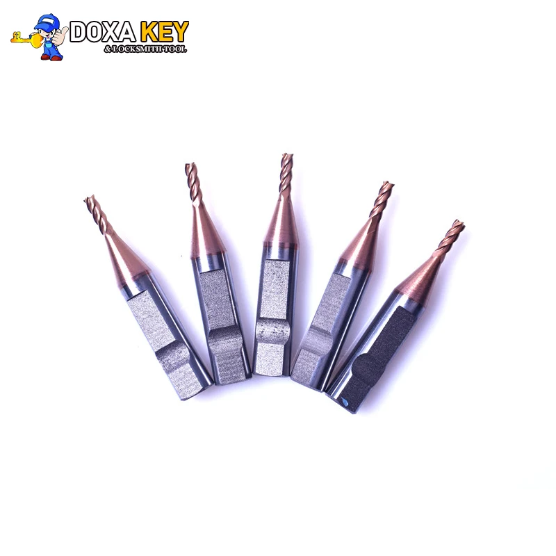 5pcs x 3 teeth carbide 2.0mm end milling cutter for V8 X6 key cutting machines