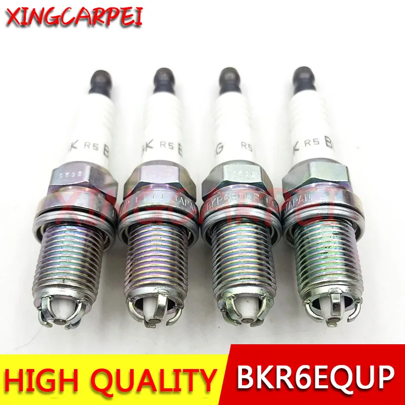 New 4-6pcs 12120037607 BKR6EQUP 3199 Laser Platinum Spark Plug for BMW E39 E46 M54 M62 E38 E65 E34 E36 Z3 320 528 Auto Part