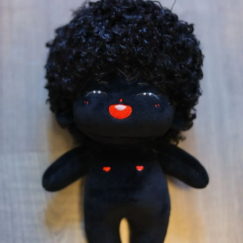 New Arrive Fashion 20cm Doll Black Skin Curly Hair Our Generation 20cm Plush Dolls Funny Toy Cool stuff Boy Girl DIY Gift