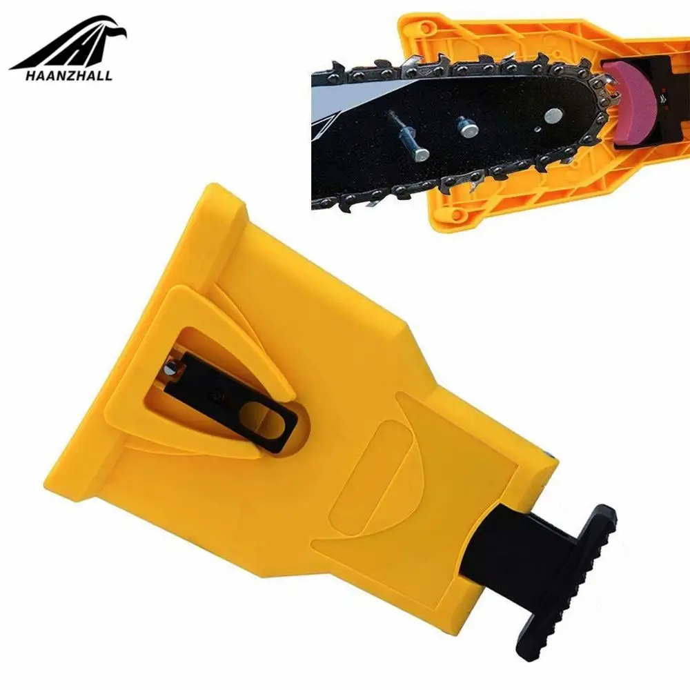 Chainsaw ฟัน Sharpener chainsaw แบบพกพาทนทาน Easy Power Sharp Bar-Mount Fast บด Chainsaw Chain Sharpener เครื่องมือ