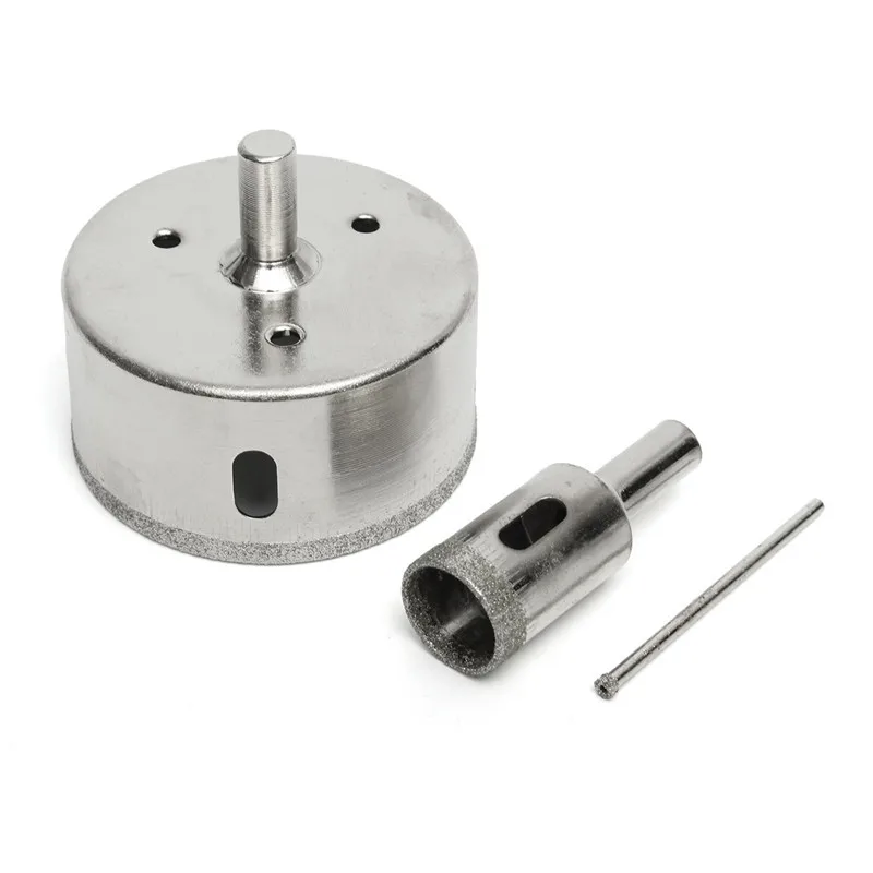Imagem -05 - Buraco Viu 370 mm Diamante Revestido Núcleo Buraco Viu Broca Conjunto Ferramentas para Telhas de Vidro Mármore Porcelana Perfuração Ferramentas Elétricas 14 Peças