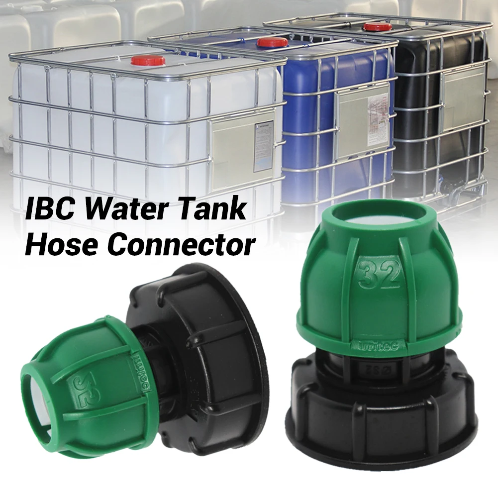 1000L IBC Tank Adapter Plastic IBC Tote Tank Connector Fitting Ton Barrel Accessories Black