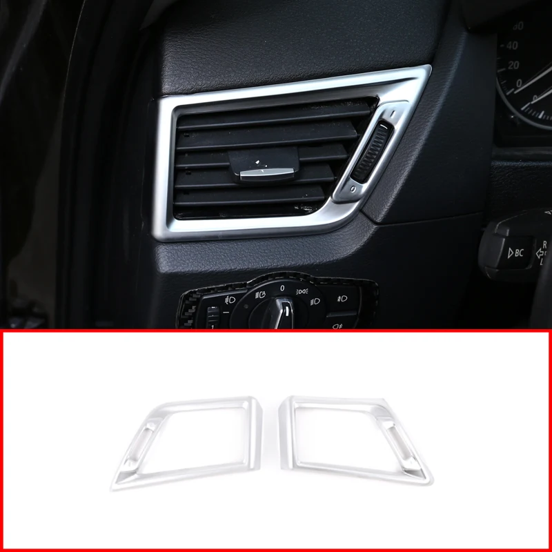 

ABS Matte Chrome Side Air Condition Outlet Vent Frame Trim For BMW X1 E84 2011-2015 Car Accessories