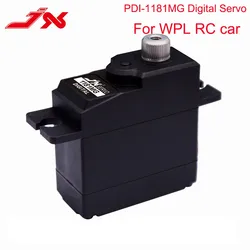 JX PDI-1181MG-Servo de núcleo Digital para coche teledirigido, engranaje de Metal, 18g, 3,5 KG, para WPL, D12, B1/16, B24, C14, C24, MN, D90, D91, D99, avión planeador