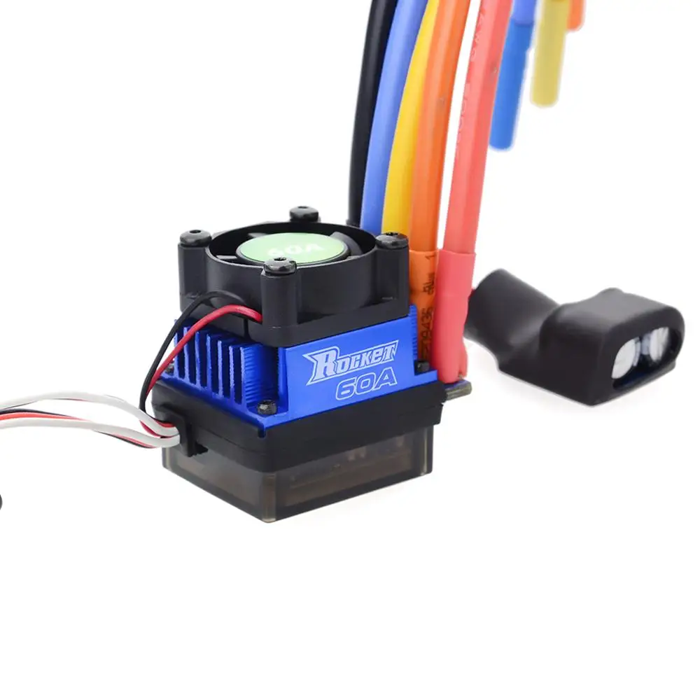 Rocket 45A 60A 80A 120A 150A ESC Brushless Senseless Speed Controller with program card for 1/8 1/10 1/12 1/20 RC Car