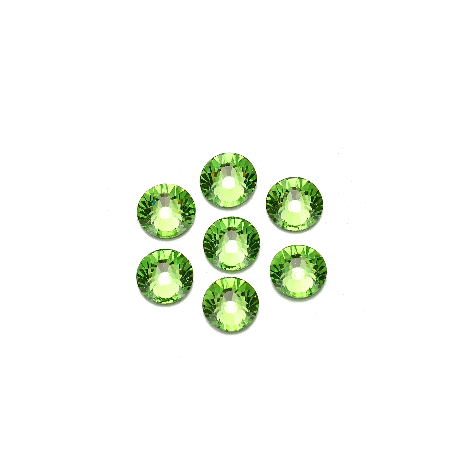 YANRUO Crystal Non Hotfix Rhinestones Peridot Glitter Glass Flatback DIY Making Beauty Accessories Beads Nail Art Decorations