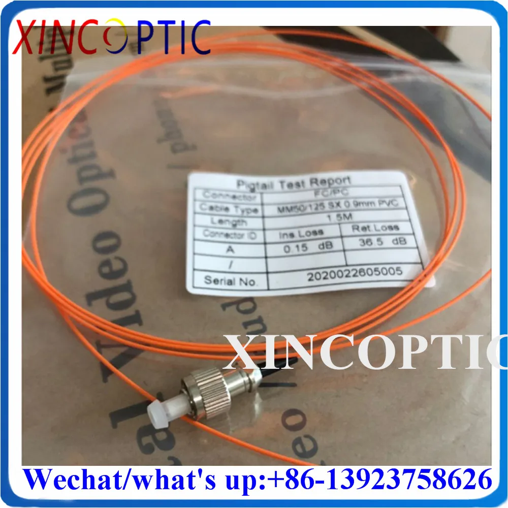 

10Pcs FC MM Fiber Pigtail,0.5M 1M FCUPC Multimode OM1 OM2 50/125 62.5/125 Tight Buffer LSZH/PVC Orange Fiber Optic Pigtail