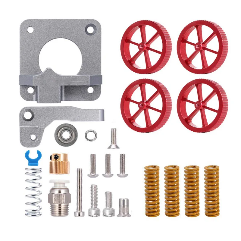 Muelles de compresión para Ender 3, extrusora de aluminio, nivel de cama mejorado, tuerca de nivelación de giro manual, apto para Ender 3 Pro