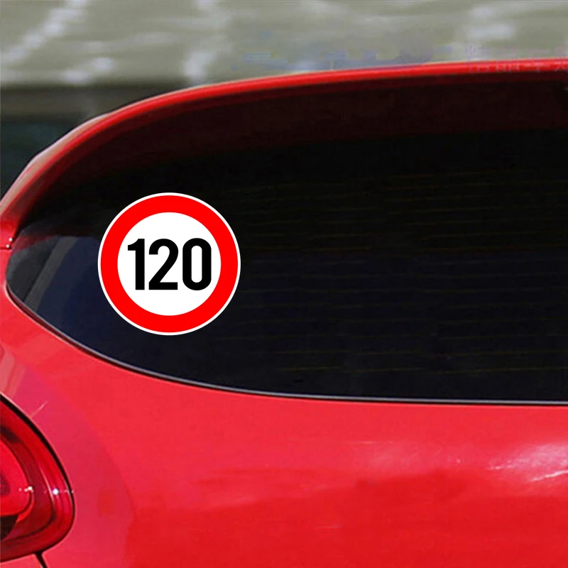 A0202# Speed Limit (110/120/150/160/200/300 km), Ø 15cm Self-adhesive Decal Car Sticker Waterproof Auto Decors