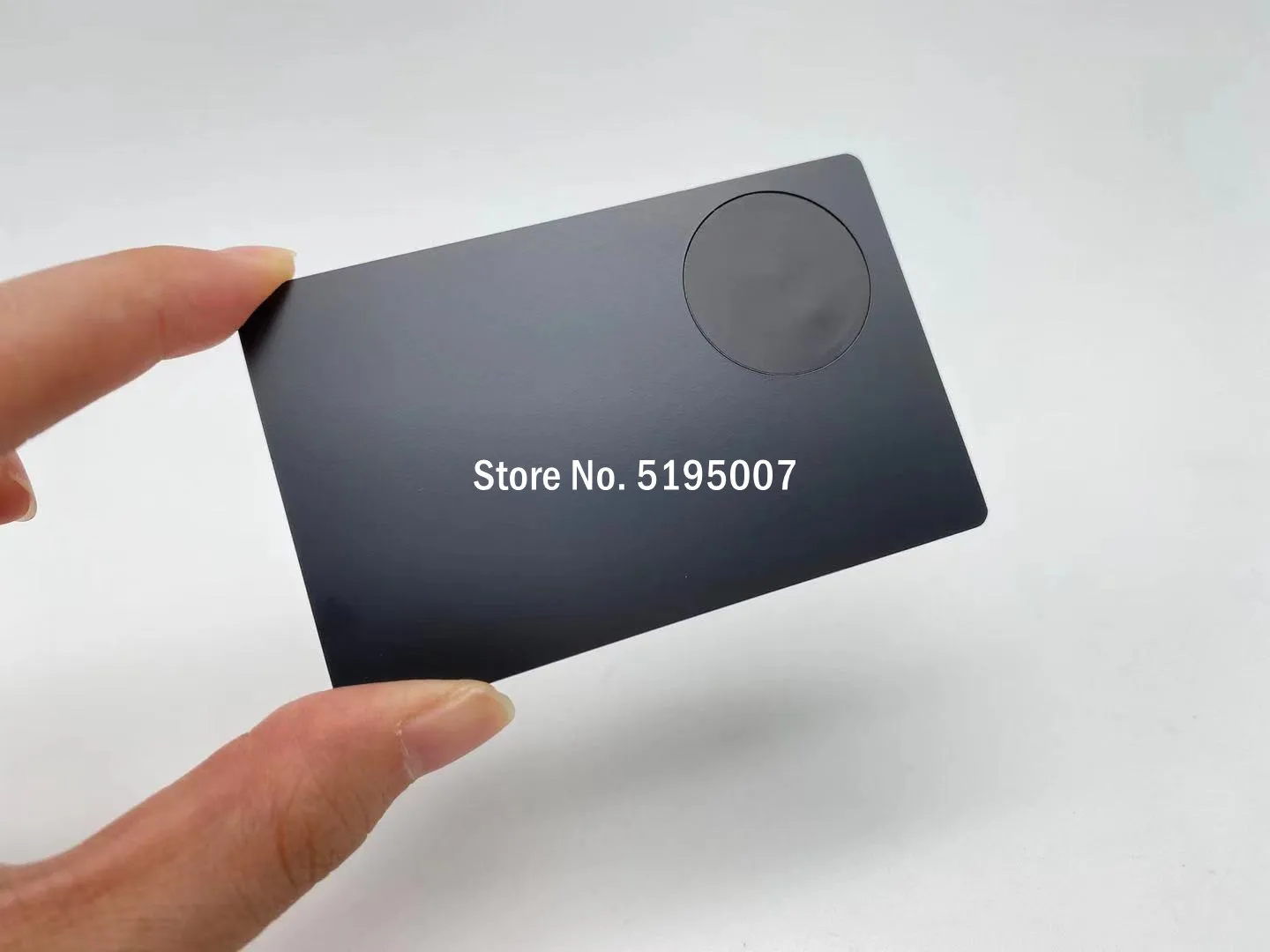 Credit size NFC black metal card smart touch NFC business card laser engrave blank steel stainless metal nfc card