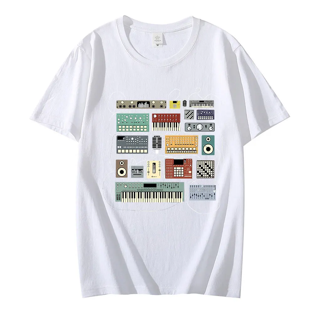 Electronic Musician Synthesizer and Drum Machine Dj Hot Sale Clown T Shirt Men/women Printed Terror Fashion T-shirts