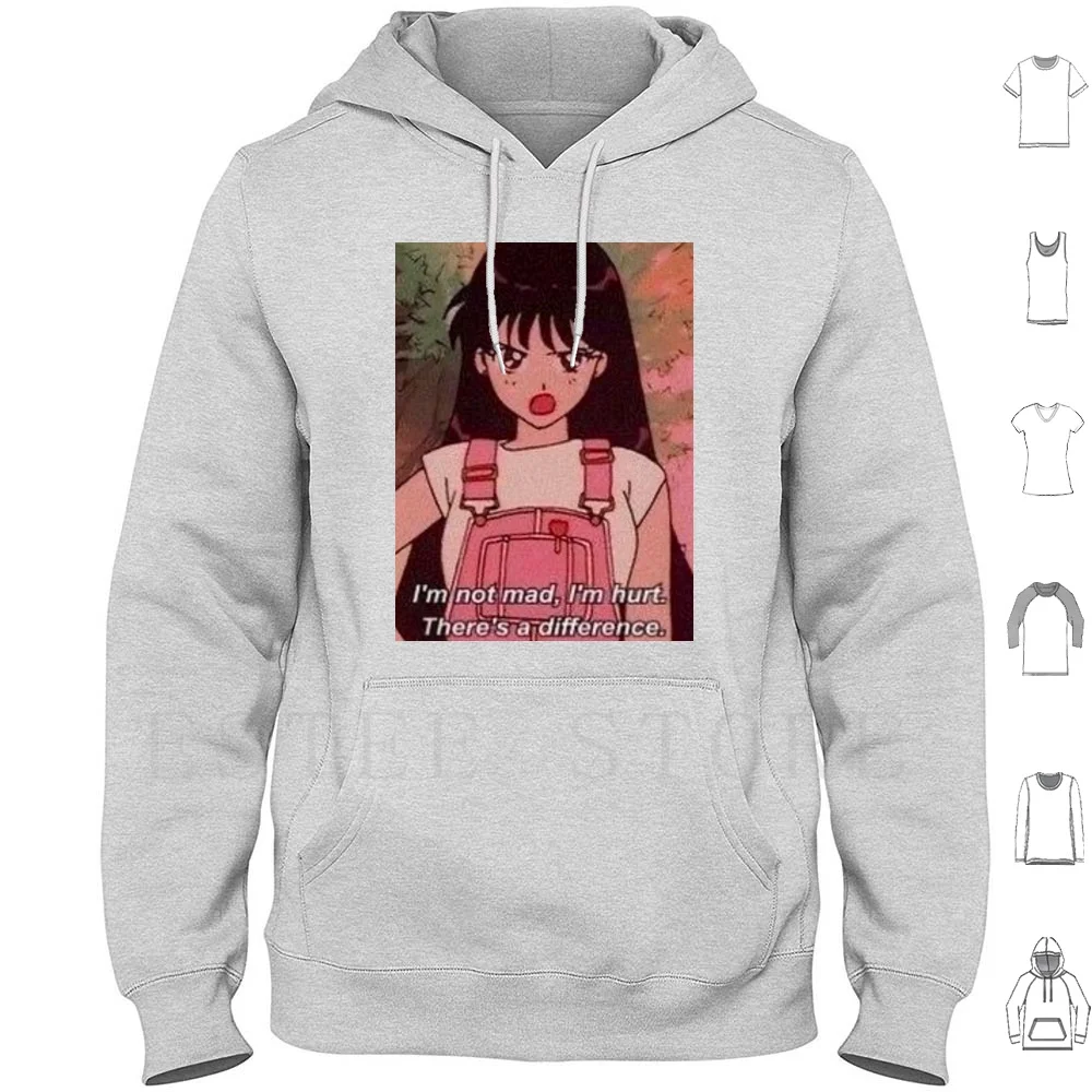 I’m Not Mad , I’m Hurt. There’s A Difference. Hoodies Long Sleeve Sailor Sailor Sailor Jupiter Sailor Venus Sailor