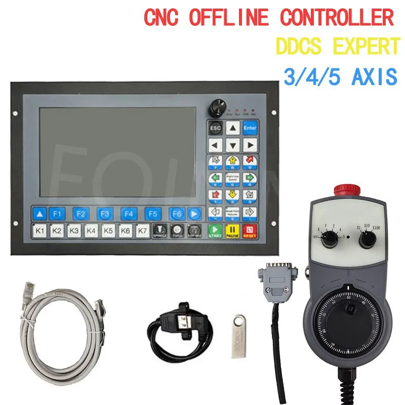 

DDCSV3.1 upgrade CNC offline controller DDCS-EXPERT / M350 3/4/5 axis 1MHz ATC + 5-axis handwheel MPG automatic switch tool