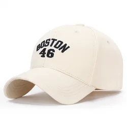 New Letter boston Embroidery Cap Casual Outdoor Baseball Caps For Men Hats Women Snapback Caps For Adult Sun Hat Gorras wholesa